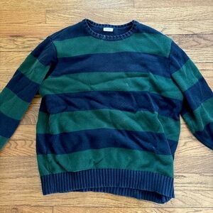 Brandy Melville blue and green striped sweater
